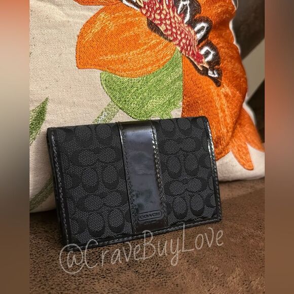 COACH CARD CASE VINTAGE Y2K - Picture 1 of 3